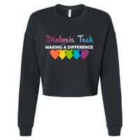 Dialysis Tech Making A Difference Cropped Pullover Crew