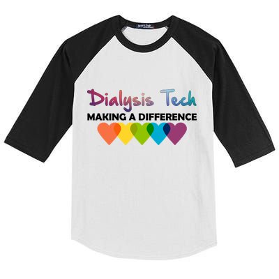 Dialysis Tech Making A Difference Kids Colorblock Raglan Jersey