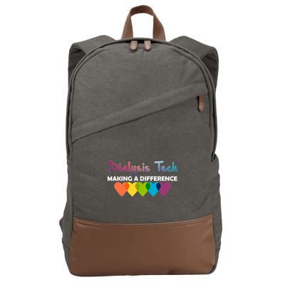 Dialysis Tech Making A Difference Cotton Canvas Backpack