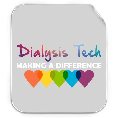 Dialysis Tech Making A Difference Permanent Decal Sticker