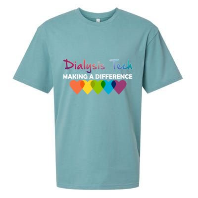 Dialysis Tech Making A Difference Sueded Cloud Jersey T-Shirt