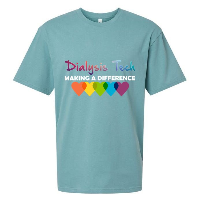 Dialysis Tech Making A Difference Sueded Cloud Jersey T-Shirt