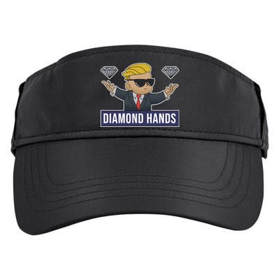 Diamond Hands Funny Stock Meme Adult Drive Performance Visor