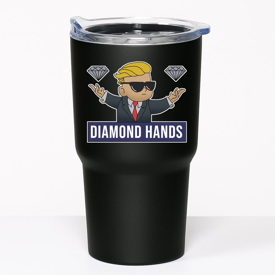 Diamond Hands Funny Stock Meme Tumbler