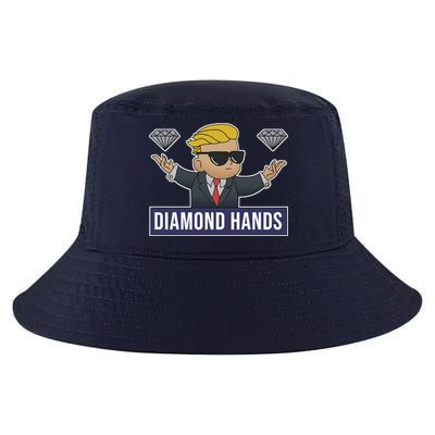 Diamond Hands Funny Stock Meme Cool Comfort Performance Bucket Hat