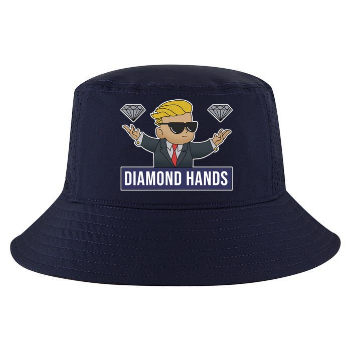 Diamond Hands Funny Stock Meme Cool Comfort Performance Bucket Hat