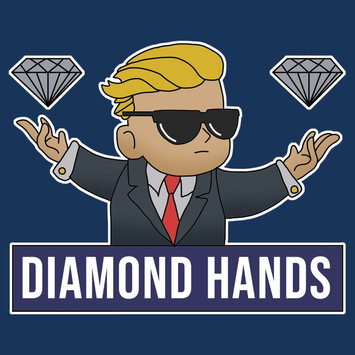 Diamond Hands Funny Stock Meme Cooling Performance Crew T-Shirt