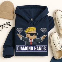 Diamond Hands Funny Stock Meme Hoodie