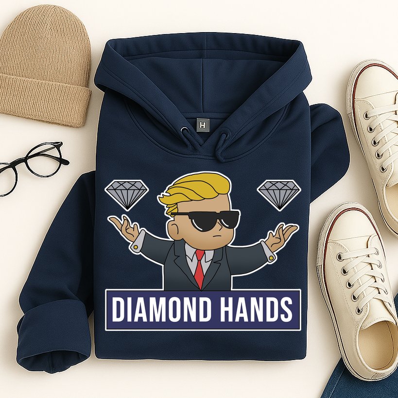 Diamond Hands Funny Stock Meme Hoodie