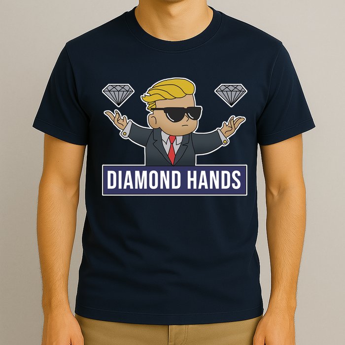 Diamond Hands Funny Stock Meme T-Shirt