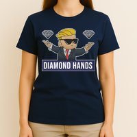 Diamond Hands Funny Stock Meme T-Shirt