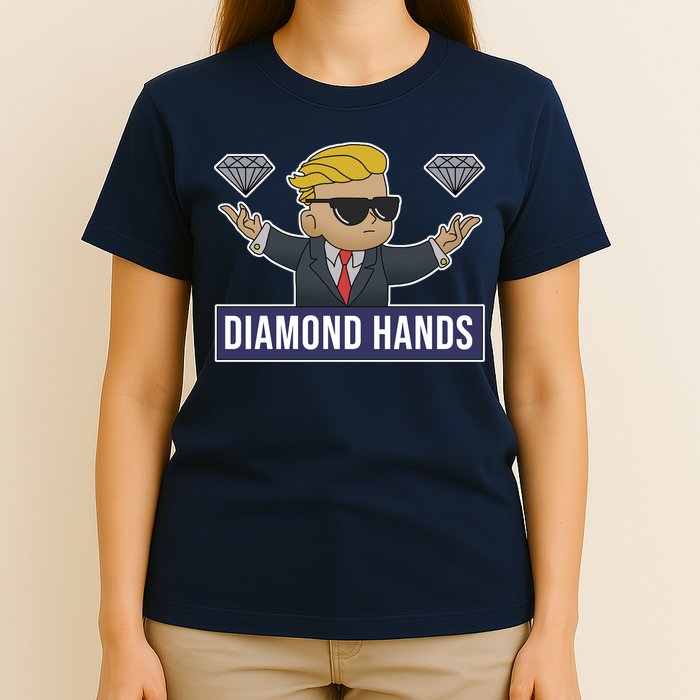 Diamond Hands Funny Stock Meme T-Shirt