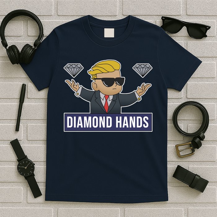 Diamond Hands Funny Stock Meme T-Shirt