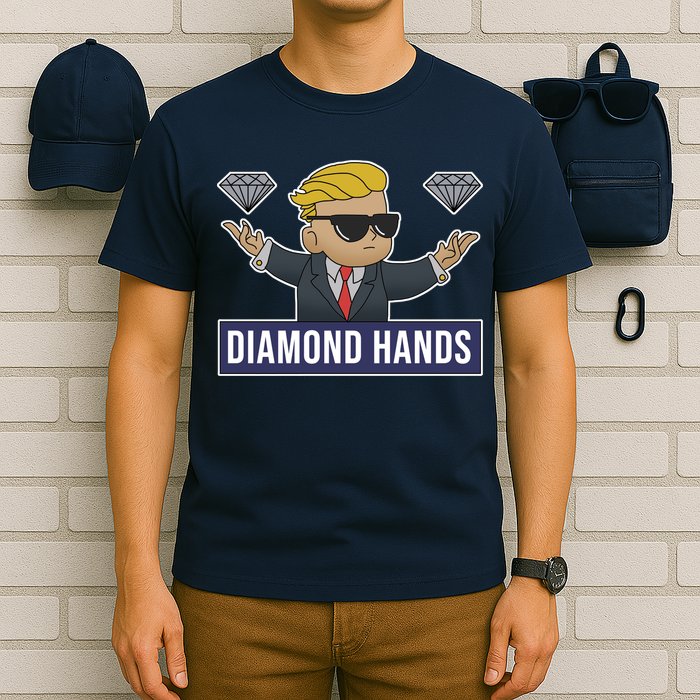 Diamond Hands Funny Stock Meme T-Shirt