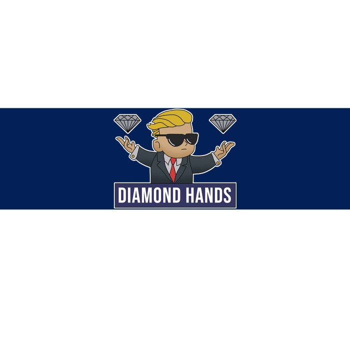 Diamond Hands Funny Stock Meme Bumper Sticker