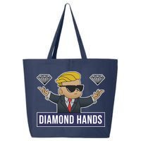 Diamond Hands Funny Stock Meme 25L Jumbo Tote