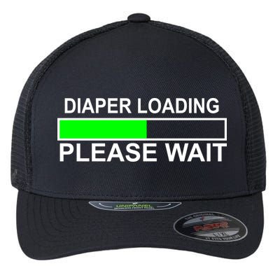 Diaper Loading Please Wait Flexfit Unipanel Trucker Cap