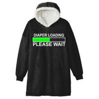 Diaper Loading Please Wait Hooded Wearable Blanket