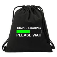 Diaper Loading Please Wait Drawstring Bag