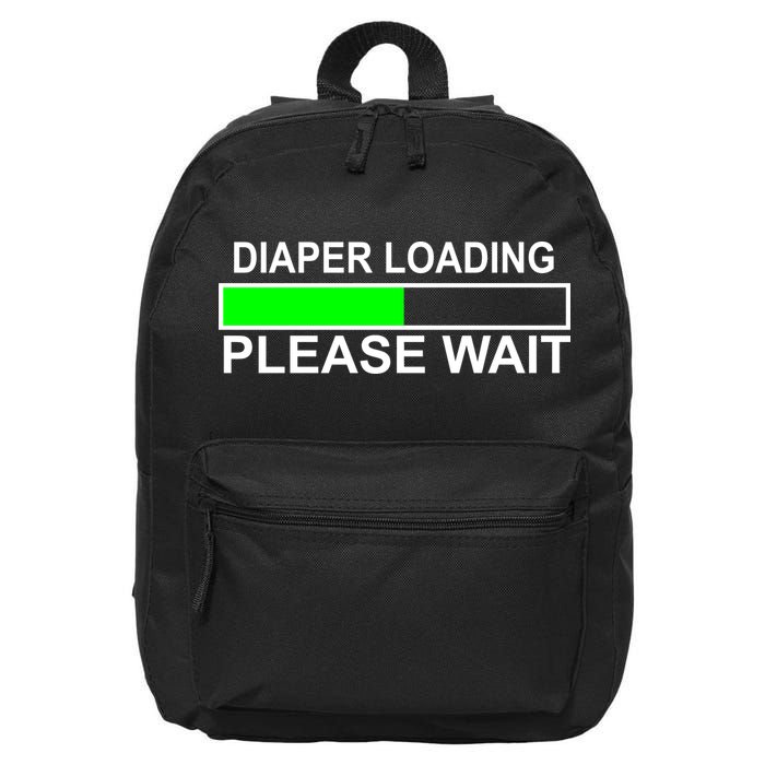 Diaper Loading Please Wait 16 in Basic Backpack