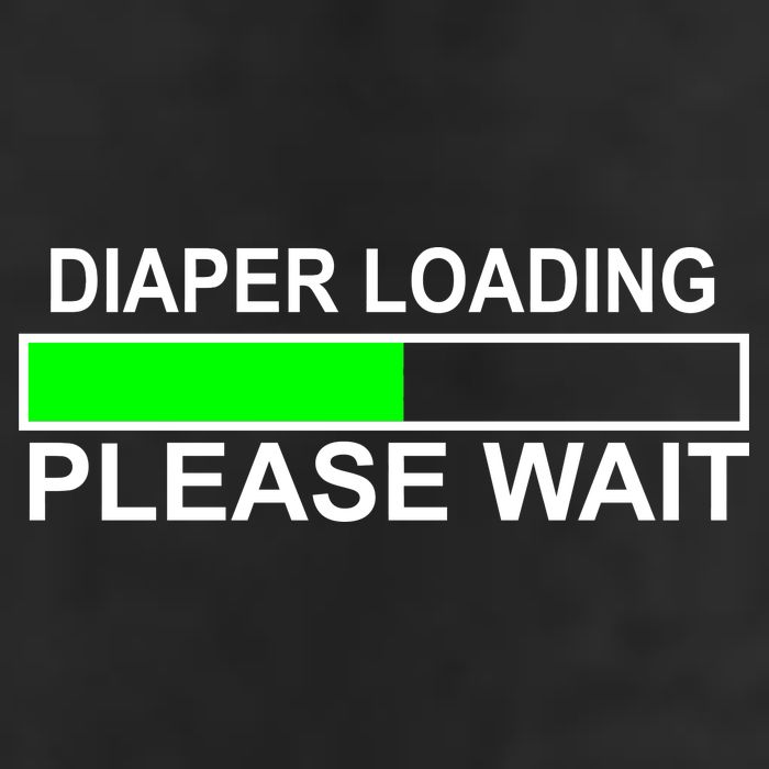 Diaper Loading Please Wait 25L Jumbo Tote