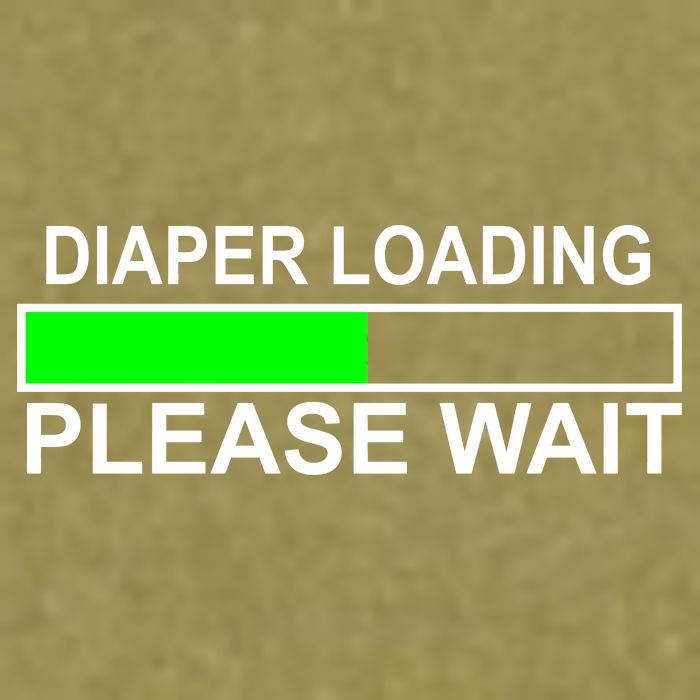 Diaper Loading Please Wait Garment-Dyed Women's Muscle Tee