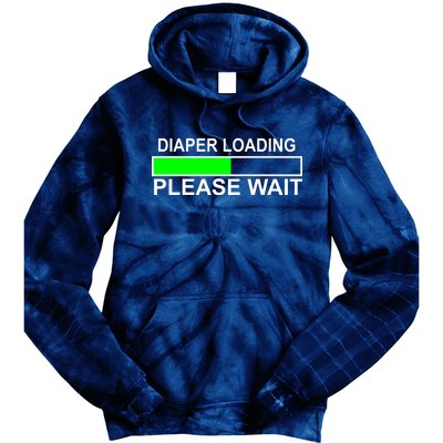 Diaper Loading Please Wait Tie Dye Hoodie