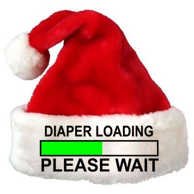 Diaper Loading Please Wait Premium Christmas Santa Hat