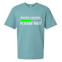 Diaper Loading Please Wait Sueded Cloud Jersey T-Shirt