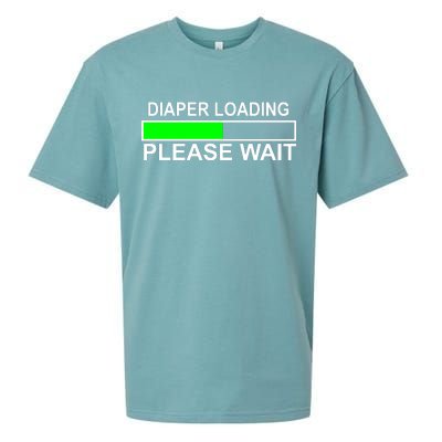 Diaper Loading Please Wait Sueded Cloud Jersey T-Shirt