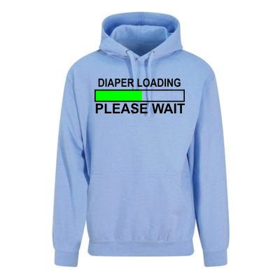 Diaper Loading Please Wait Unisex Surf Hoodie