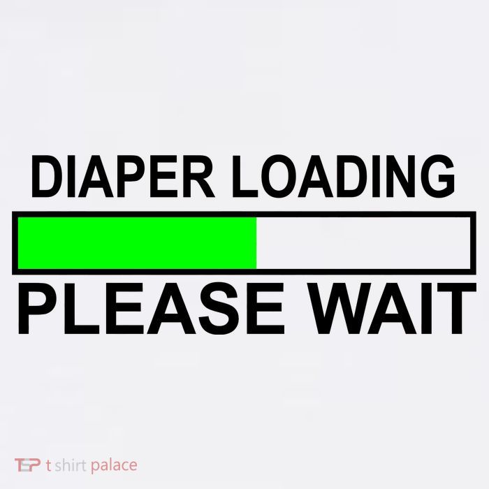 Diaper Loading Please Wait Cool Comfort Performance Bucket Hat