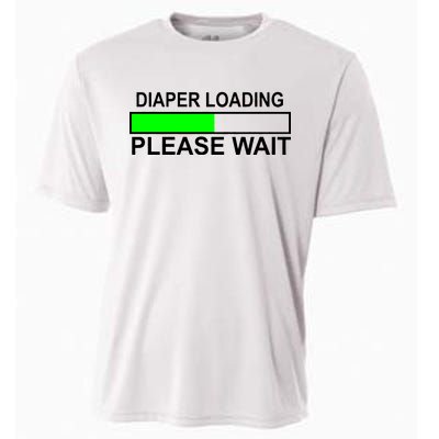 Diaper Loading Please Wait Cooling Performance Crew T-Shirt