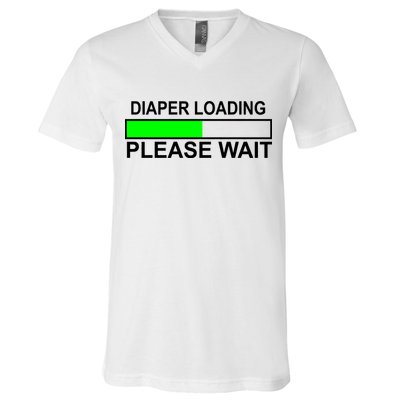 Diaper Loading Please Wait V-Neck T-Shirt