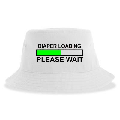 Diaper Loading Please Wait Sustainable Bucket Hat