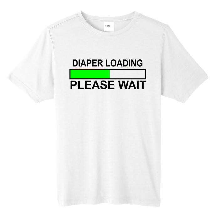 Diaper Loading Please Wait Tall Fusion ChromaSoft Performance T-Shirt