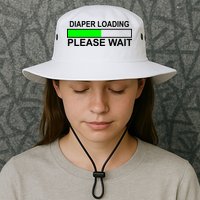 Diaper Loading Please Wait Bucket Hat