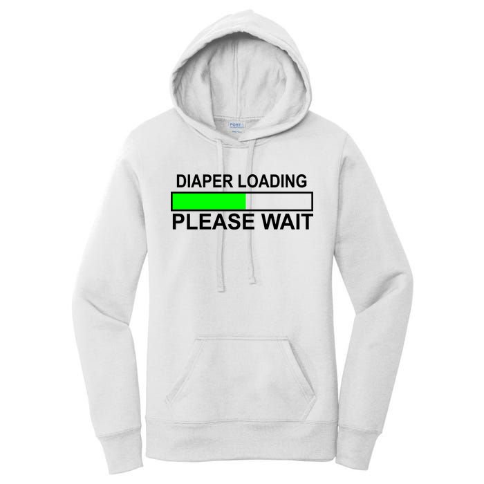 Diaper Loading Please Wait Women's Pullover Hoodie