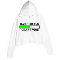 Diaper Loading Please Wait Crop Fleece Hoodie