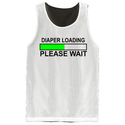 Diaper Loading Please Wait Mesh Reversible Basketball Jersey Tank