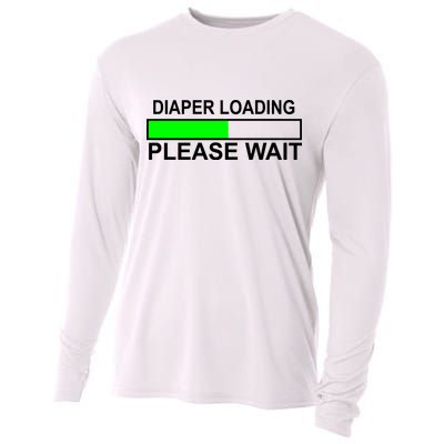 Diaper Loading Please Wait Cooling Performance Long Sleeve Crew