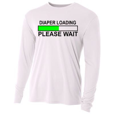 Diaper Loading Please Wait Cooling Performance Long Sleeve Crew