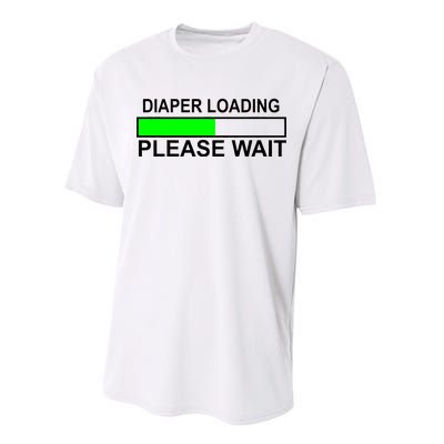 Diaper Loading Please Wait Performance Sprint T-Shirt