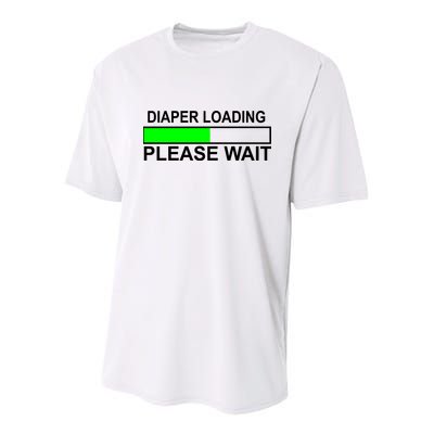 Diaper Loading Please Wait Youth Performance Sprint T-Shirt