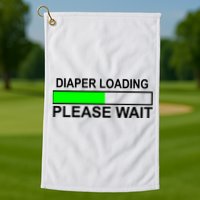Diaper Loading Please Wait Golf Towel