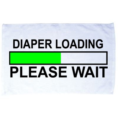 Diaper Loading Please Wait Microfiber Hand Towel