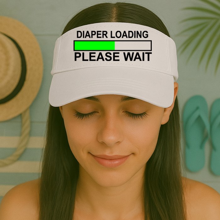 Diaper Loading Please Wait Valucap Bio-Washed Visor