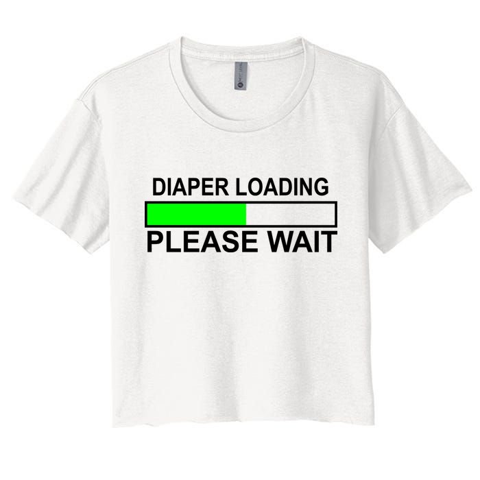 Diaper Loading Please Wait Crop Top