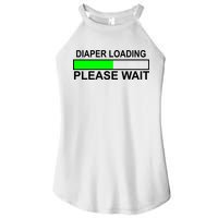 Diaper Loading Please Wait Women's Perfect Tri Rocker Tank