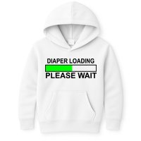 Diaper Loading Please Wait Kids Hoodie